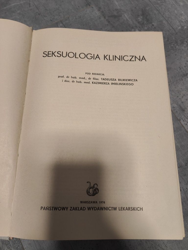 Seksuologia kliniczna Bilikiewicz Imieliński