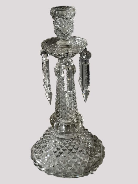 Castiçal  Vidro Século XX Condição muito boa
31cm