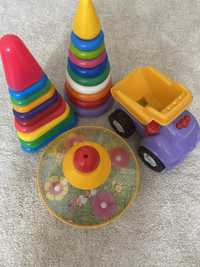 Дитячі іграшки юла пірамідки машина грузова