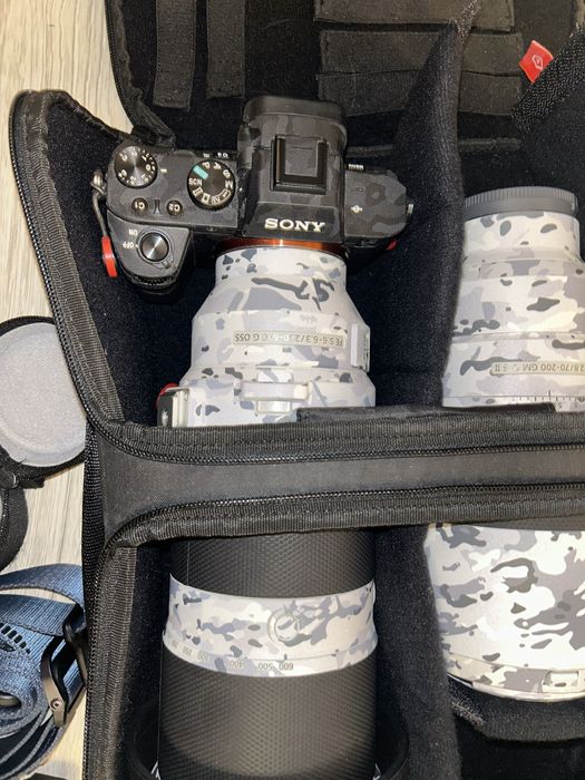 Sony A7II, FE 70–200 mm F2.8 II, FE 200-600 mm F5.6-6.3, FE 28 – 70 mm