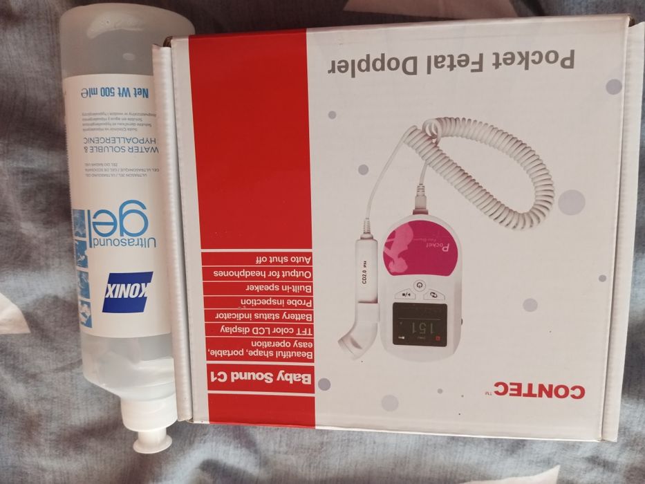 Detektor tętna płodu baby sound c1+ żel do usg
