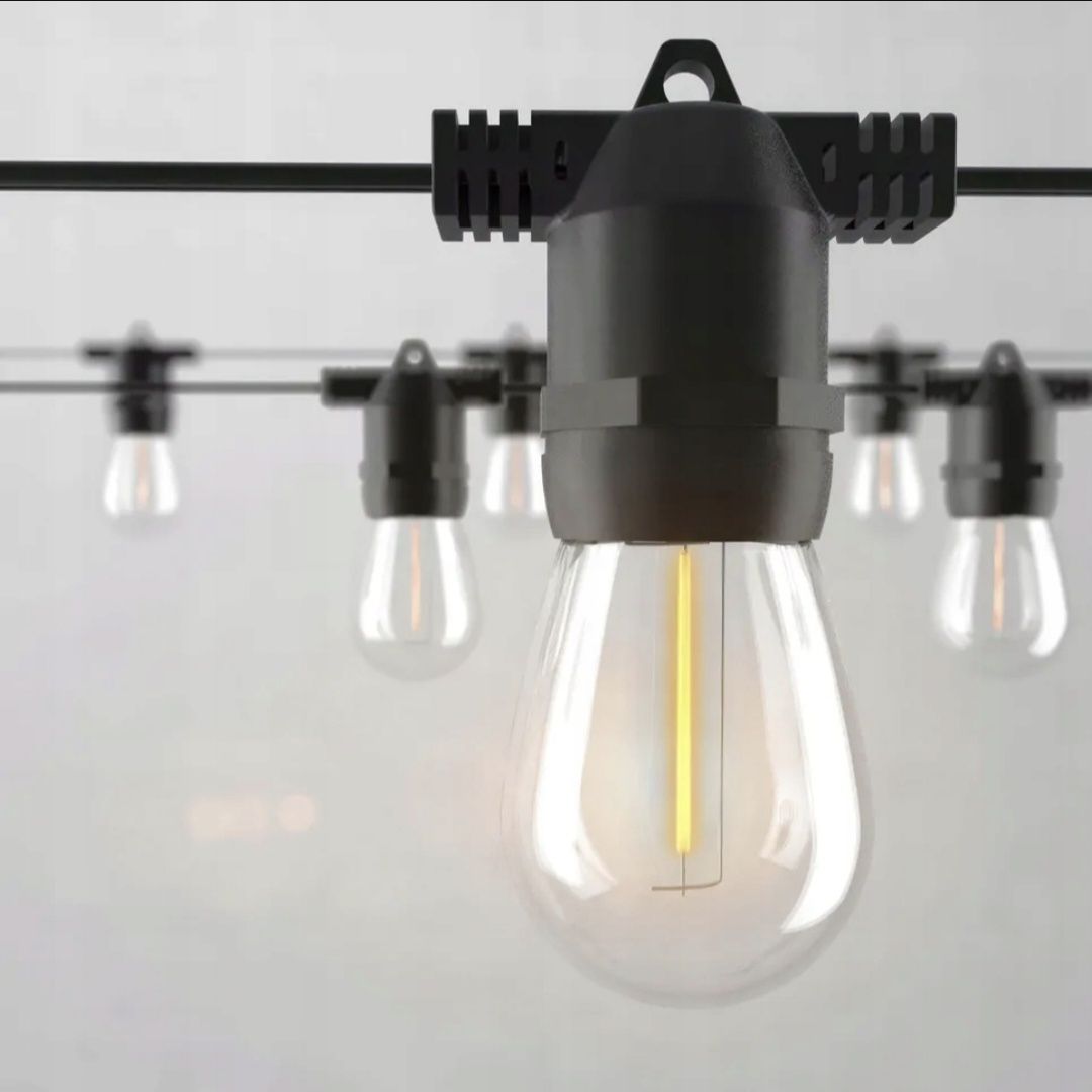 GIRLANDA SOLARNA Ogrodowa Lampki Solarne 20m 20X Żarówka LED + PILOT