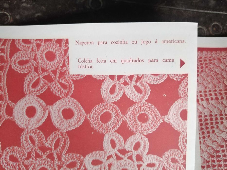 revista vintage , crochet de arte