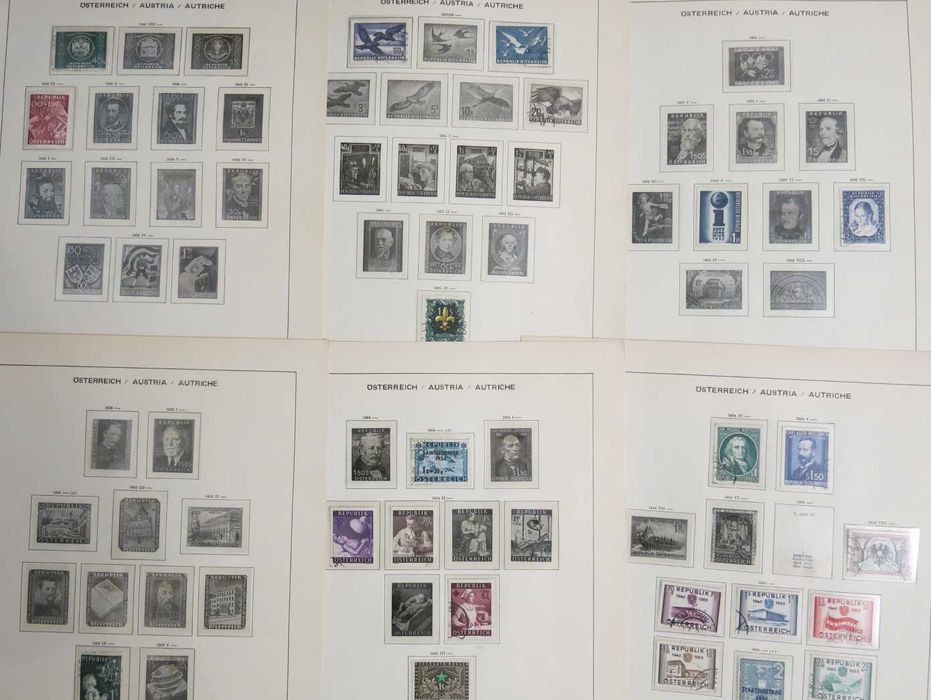 Kolekcja znaczków Austria 1949-72, katalog ok. 800 euro.