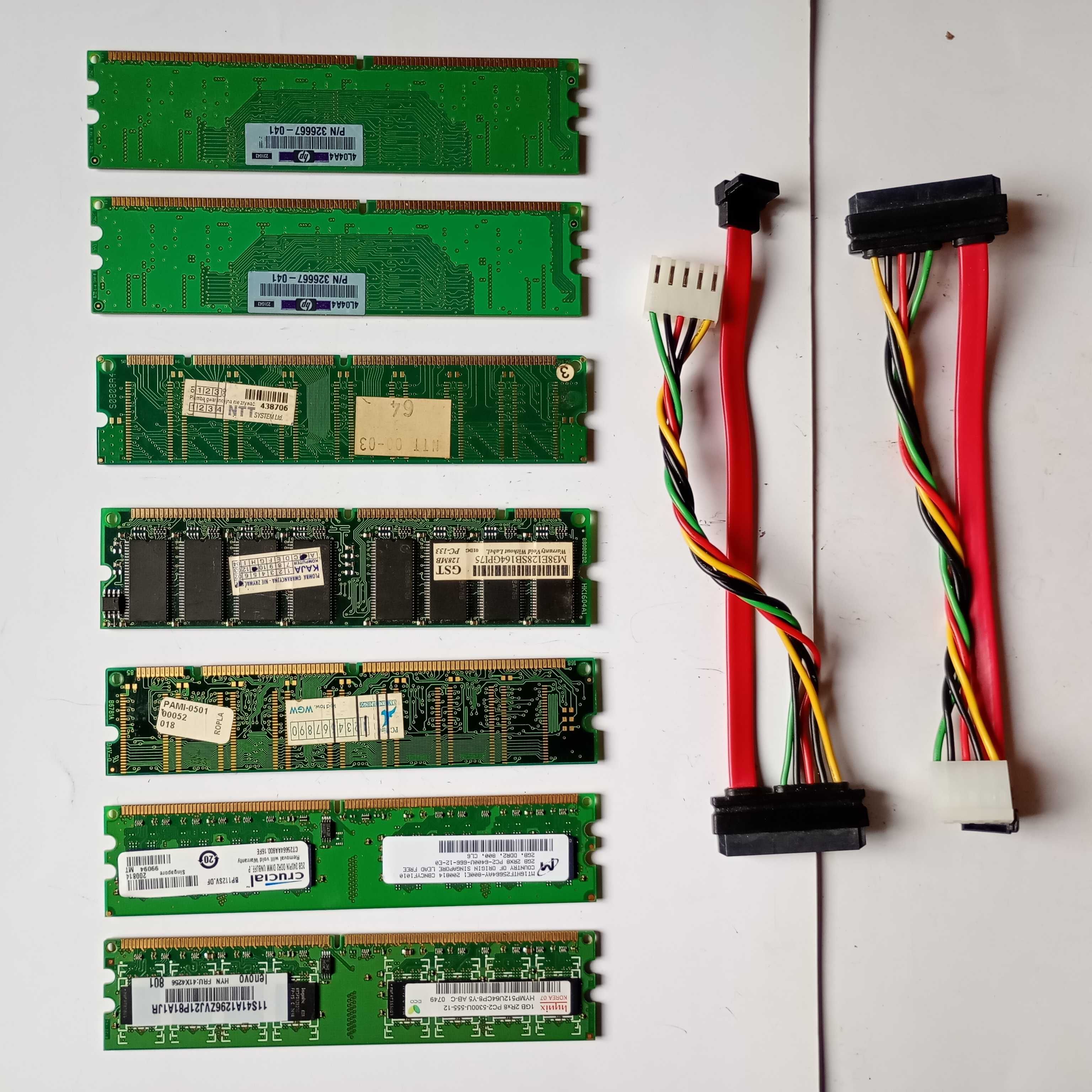 Pamięć RAM Samsung  i inne GST 128 MB PC-133, 64 MB PC100