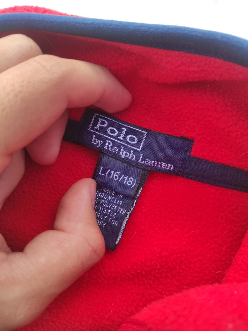 Флисовое ЗИП худи polo Ralph Lauren , 1/3 fleece zip hoodie Polo Ralph