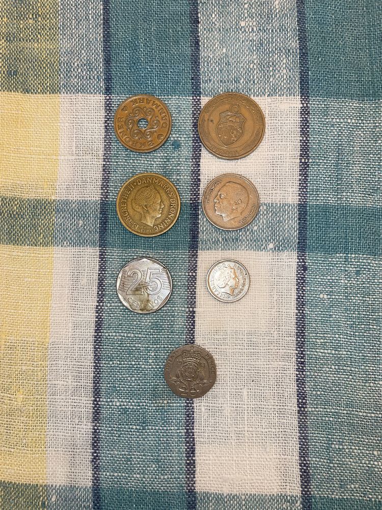 Moedas antigas .