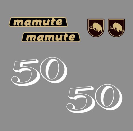 Casal Mamute 50 kit autocolantes