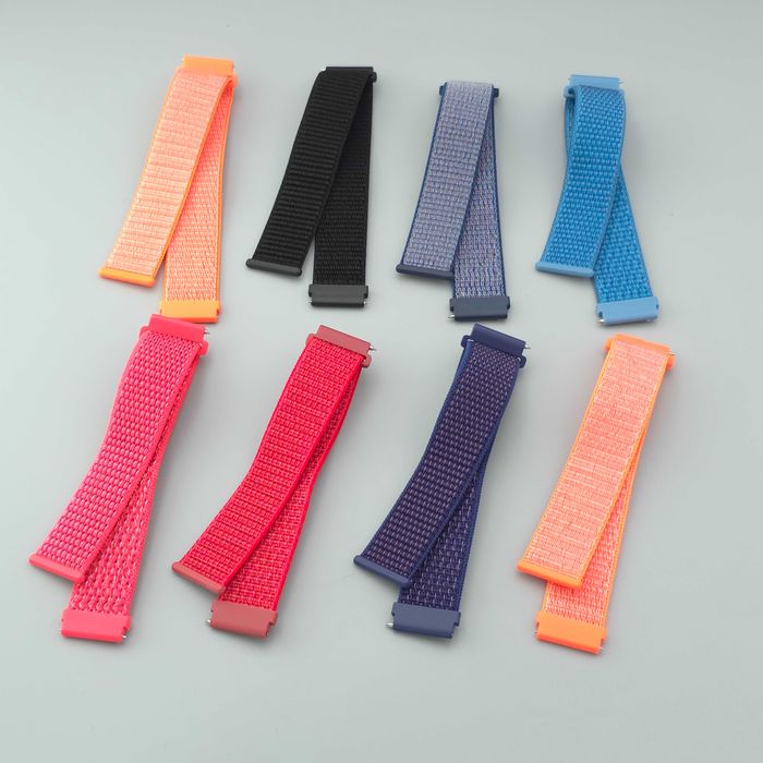 Ремінець нейлоновий липучка 22 мм для смарт годинника, ремешок часов