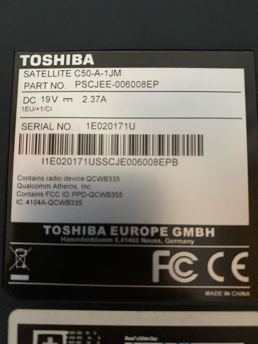 Toshiba Satellite C50-A-1JM