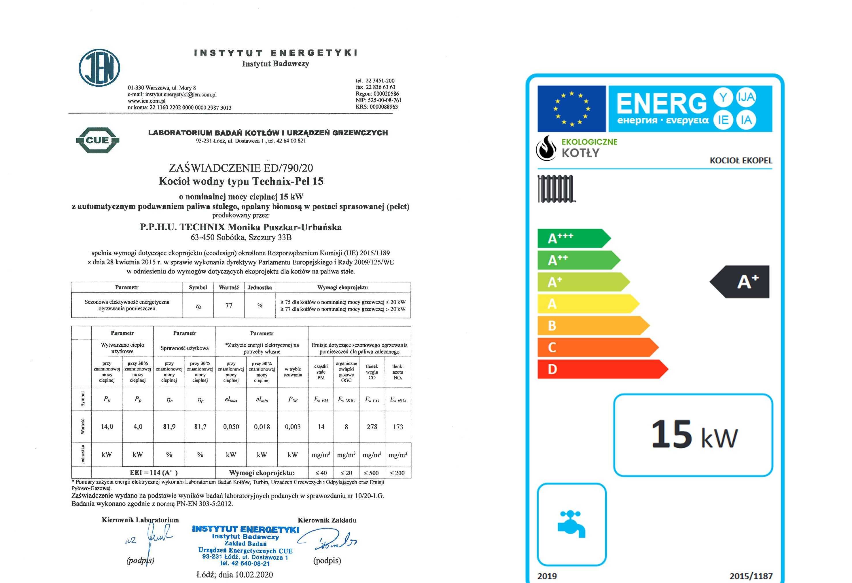 KOCIOŁ piec na Pellet 15 KW na DOTACJE