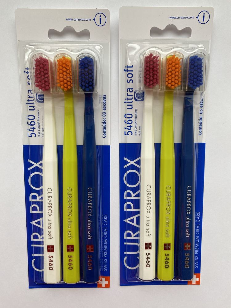 Curaprox 5460 Ultra Soft оригинальные зубные щетки 1уп-3шт Швейцария