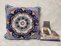 Poduszka dekoracyjna na szydełku, handmade