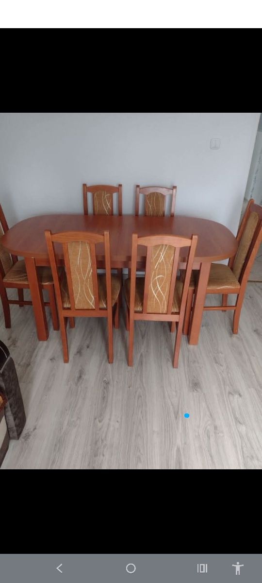 Stół i 6 krzeseł