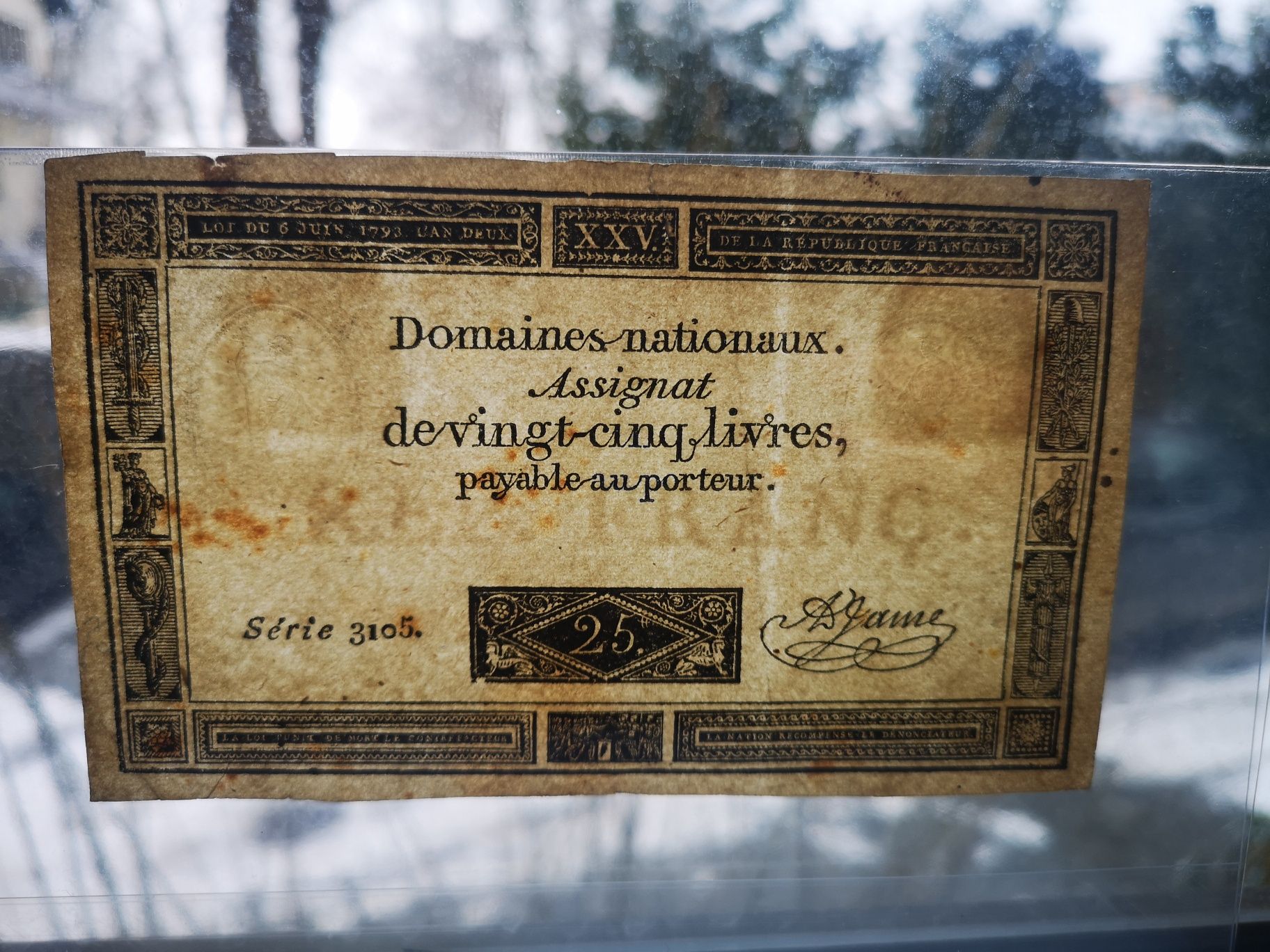 Banknot asygnata 1793 rewolucja francuska 25