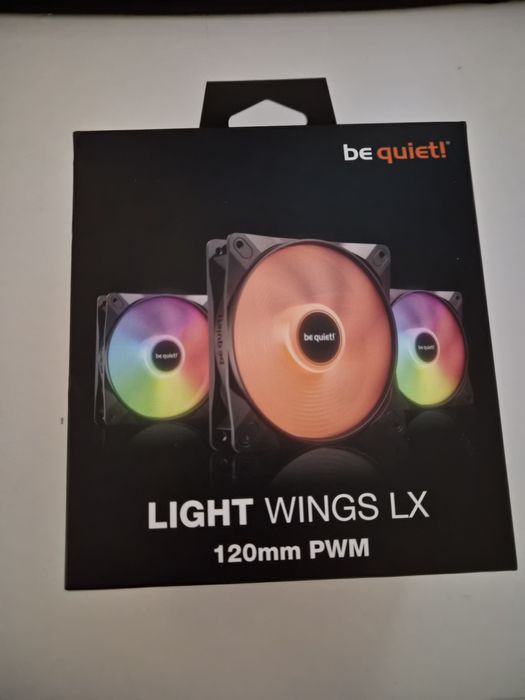Zestaw 3 wentylatorów be quiet Light Wings LX 120mm PWM - wylotowe