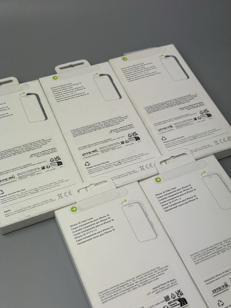 Оригінальні нові запаковані чохли Apple iPhone 16 / iPhone 16 Pro