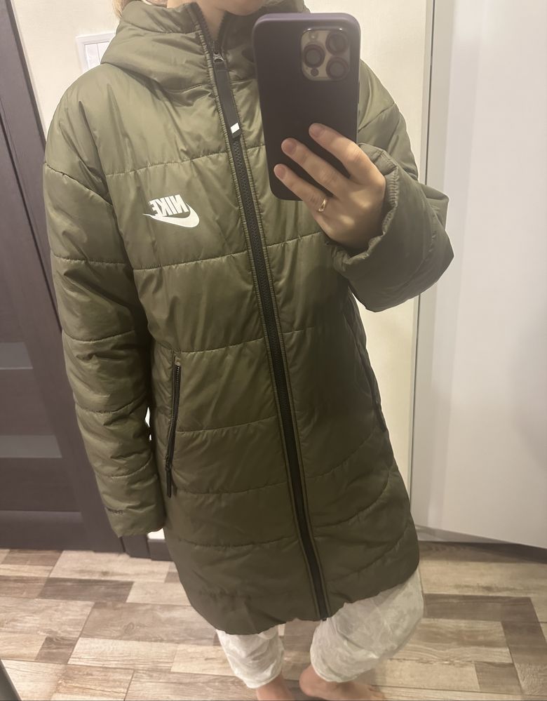 Пальто оверсайз nike therma xs s куртка