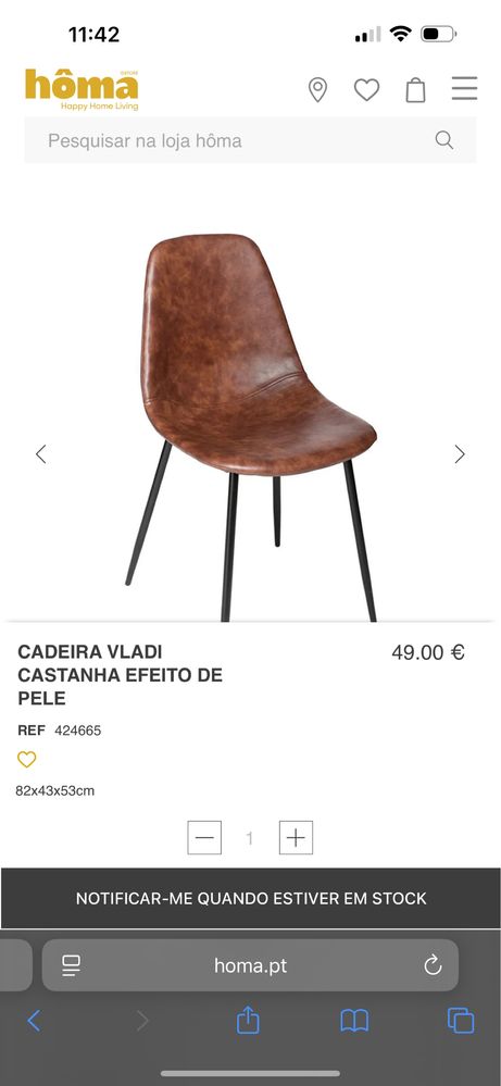 6 cadeiras jantar