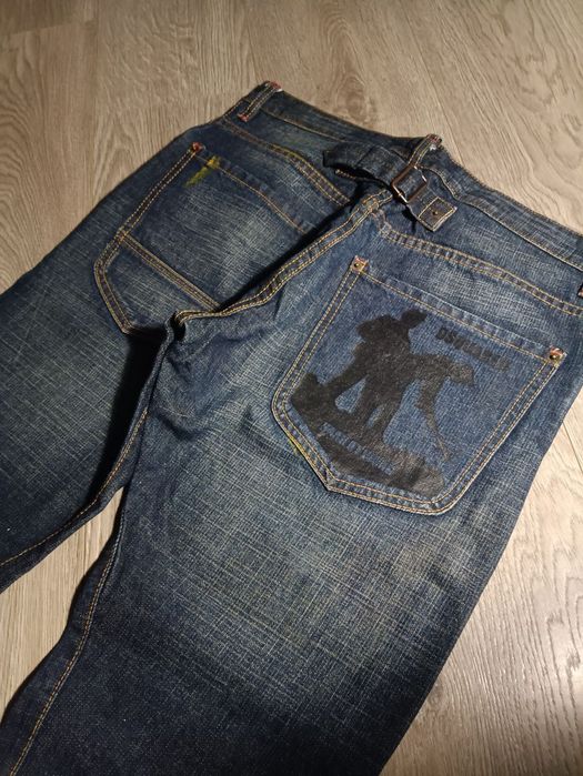 Dsquared2 loose salvage селвидж джинсы бегги ск8 реп авангард гранж
