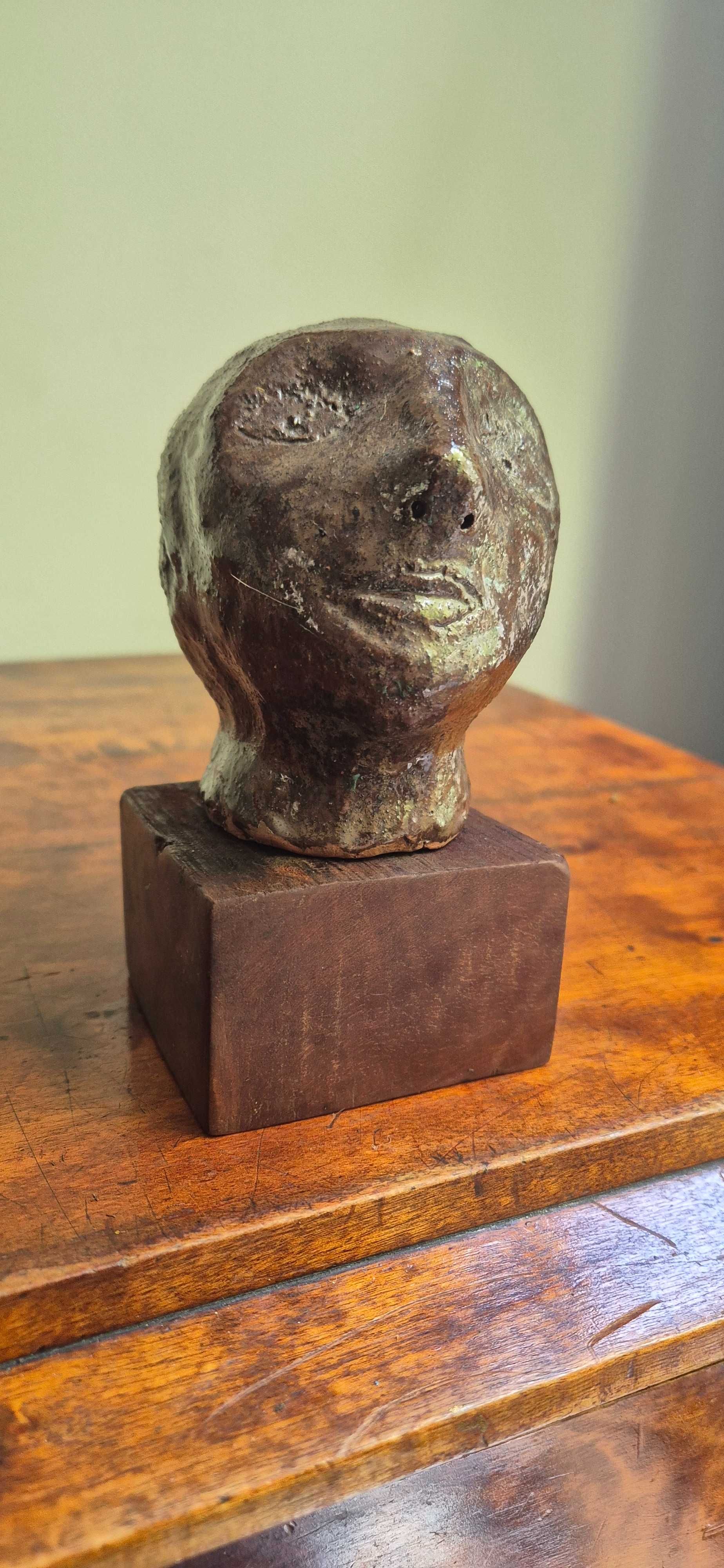 Ceramiczna aukcyjna rzeźba głowa Vallauris Ambroziak antyk zjawisko
