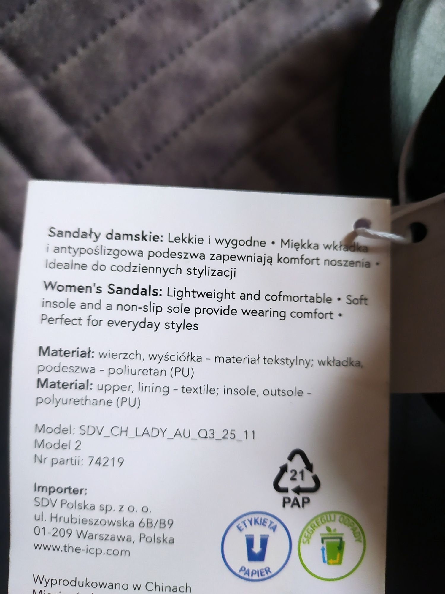 Nowe sandały damskie czarne r. 39