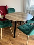 Stół okrągły do salonu LOFT - solidny - 100cm