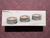 3 sztuki przyspieszonego cementu świecznika tealight