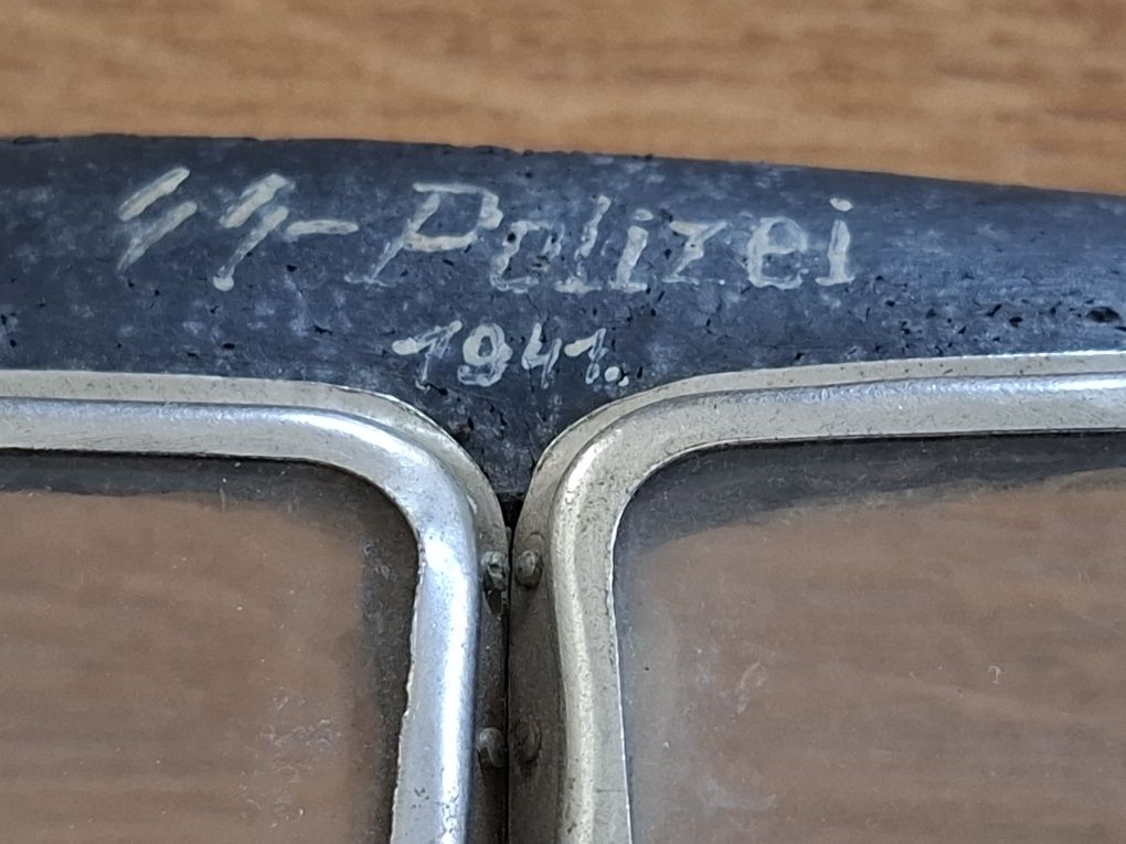 Wehrmacht gogle motocyklowe 4 dywizji pancernej Waffen SS "Polizei"