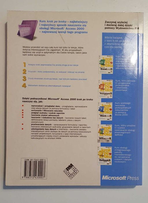 Książka informatyczna Microsoft Access 2000 wersja polska
