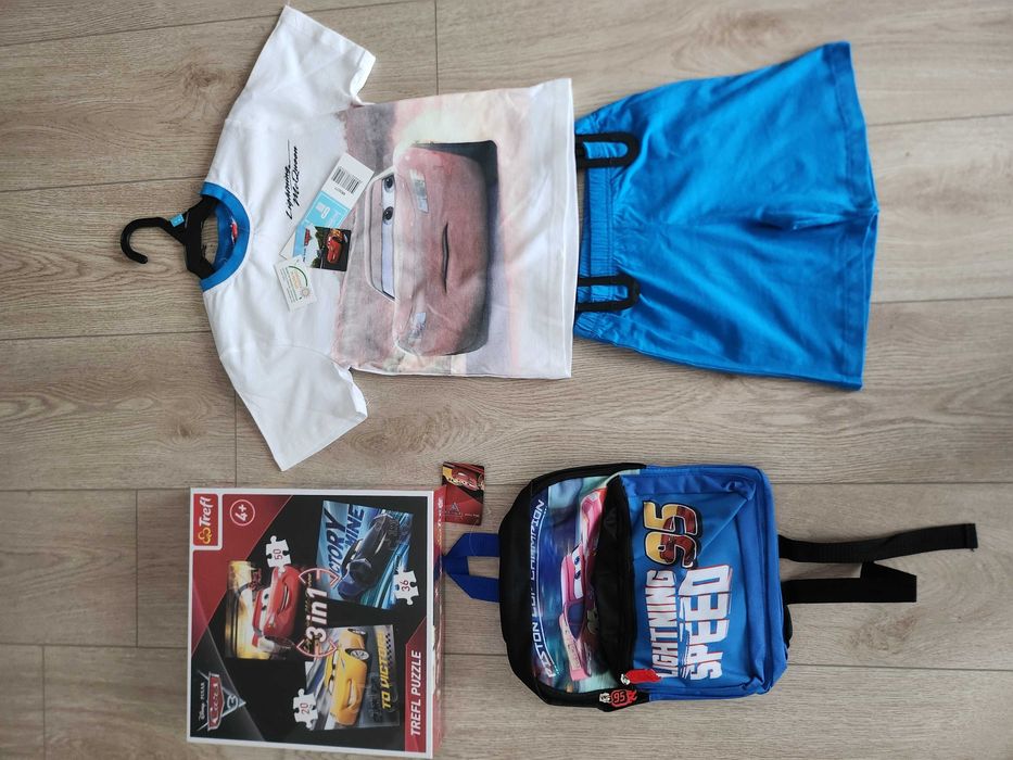 Plecak, puzzle, piżama 116cm