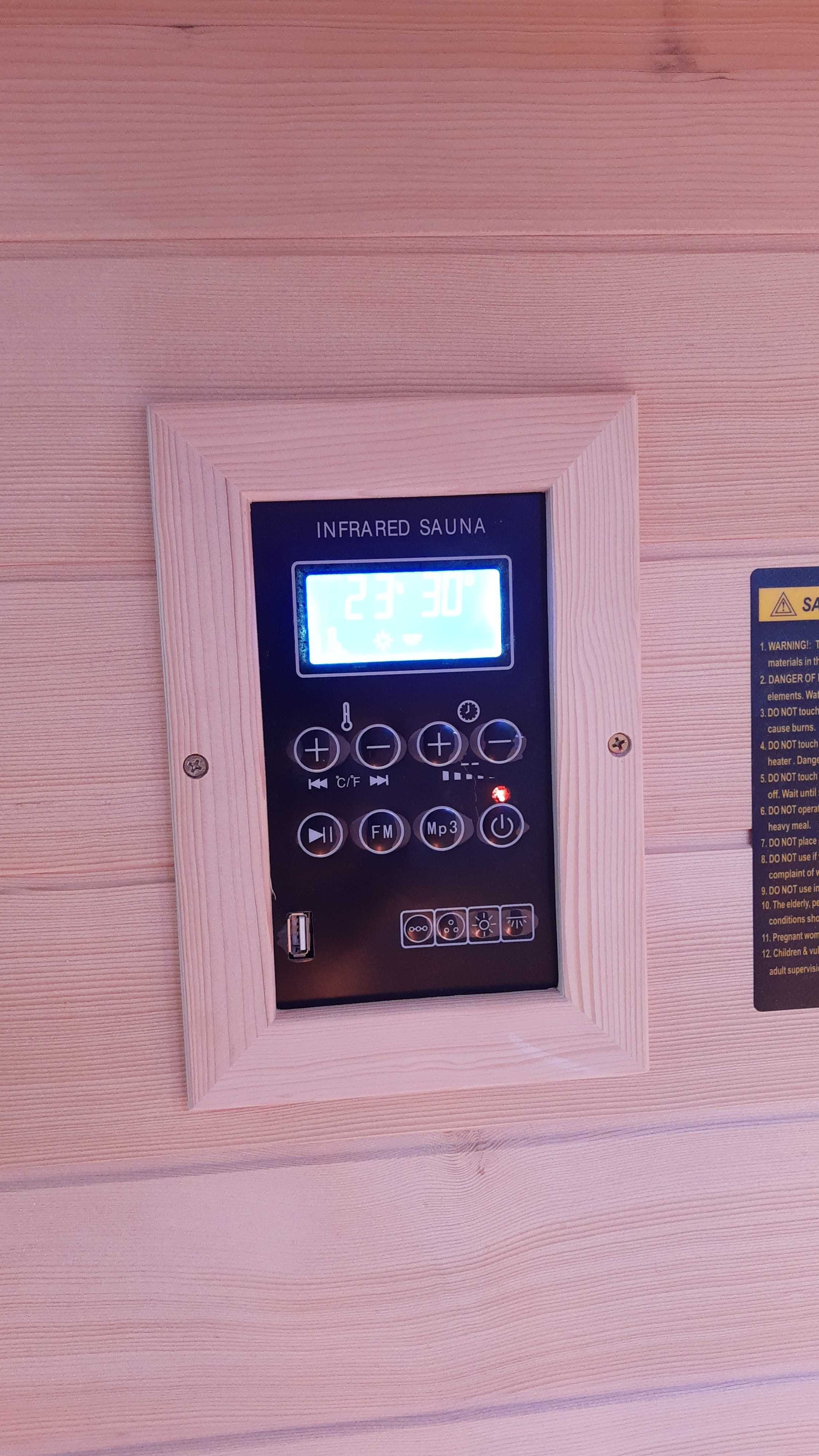 Sauna infrared Werona promienniki kwarcowe lub ceramiczne 4 osoby
