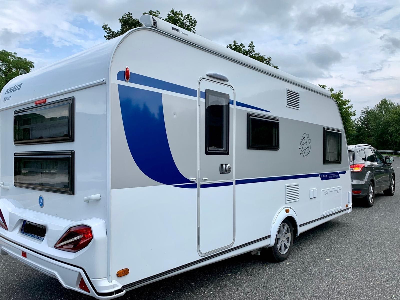 Knaus 500 QDK | Przyczepa rodzinna | Klima, mover, markiza