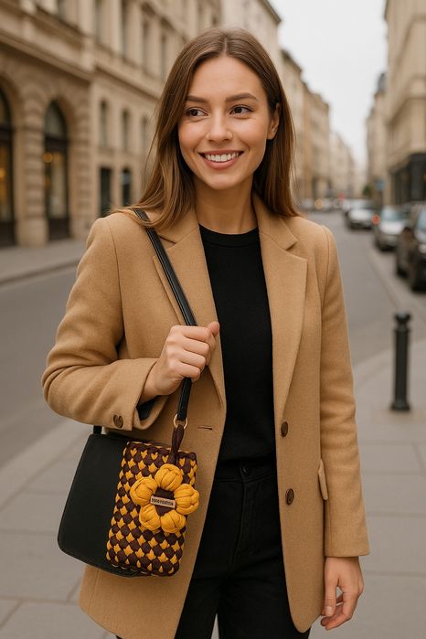 Torebka damska ręcznie wyplatana