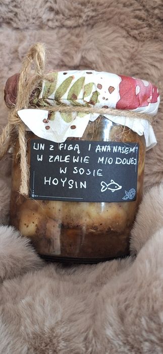 Ryba w zalewie lin figa Ananas miód hoysin