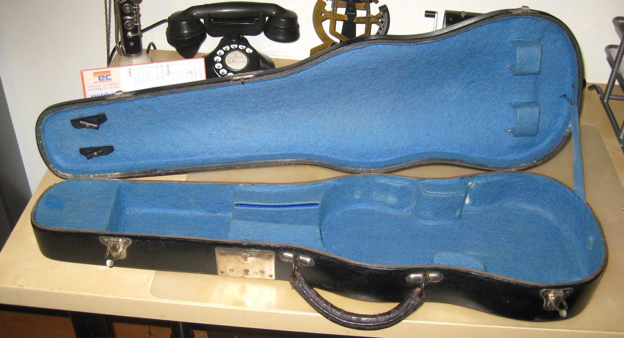 Caixa antiga p/violino 3/4