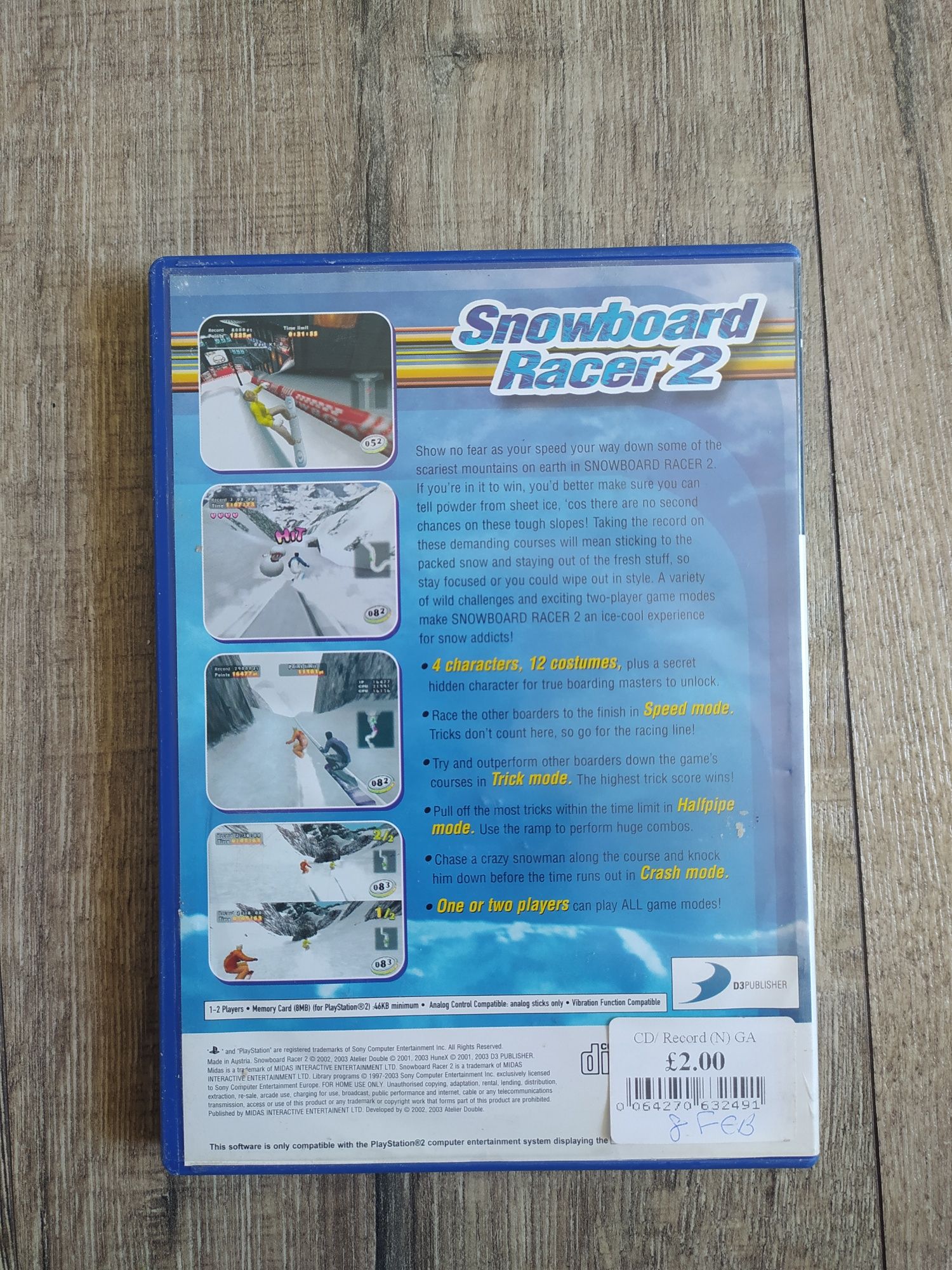 Gra PS2 Snowboard Racer 2 Wysyłka