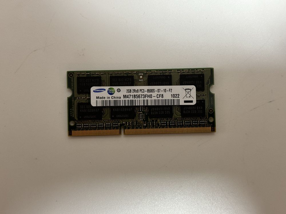 Оперативная память для ноутбука Samsung DDR3 2GB 1022 MHz