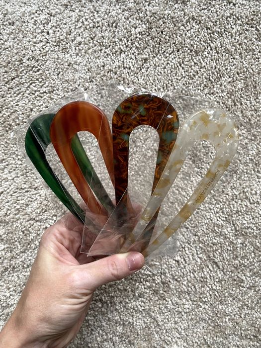 Заколка шпилька для волосся 4 шт набір, U-подібна