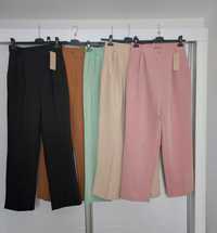 Super Modne Eleganckie Spodnie Wide Leg S-XL 5 Kolorów