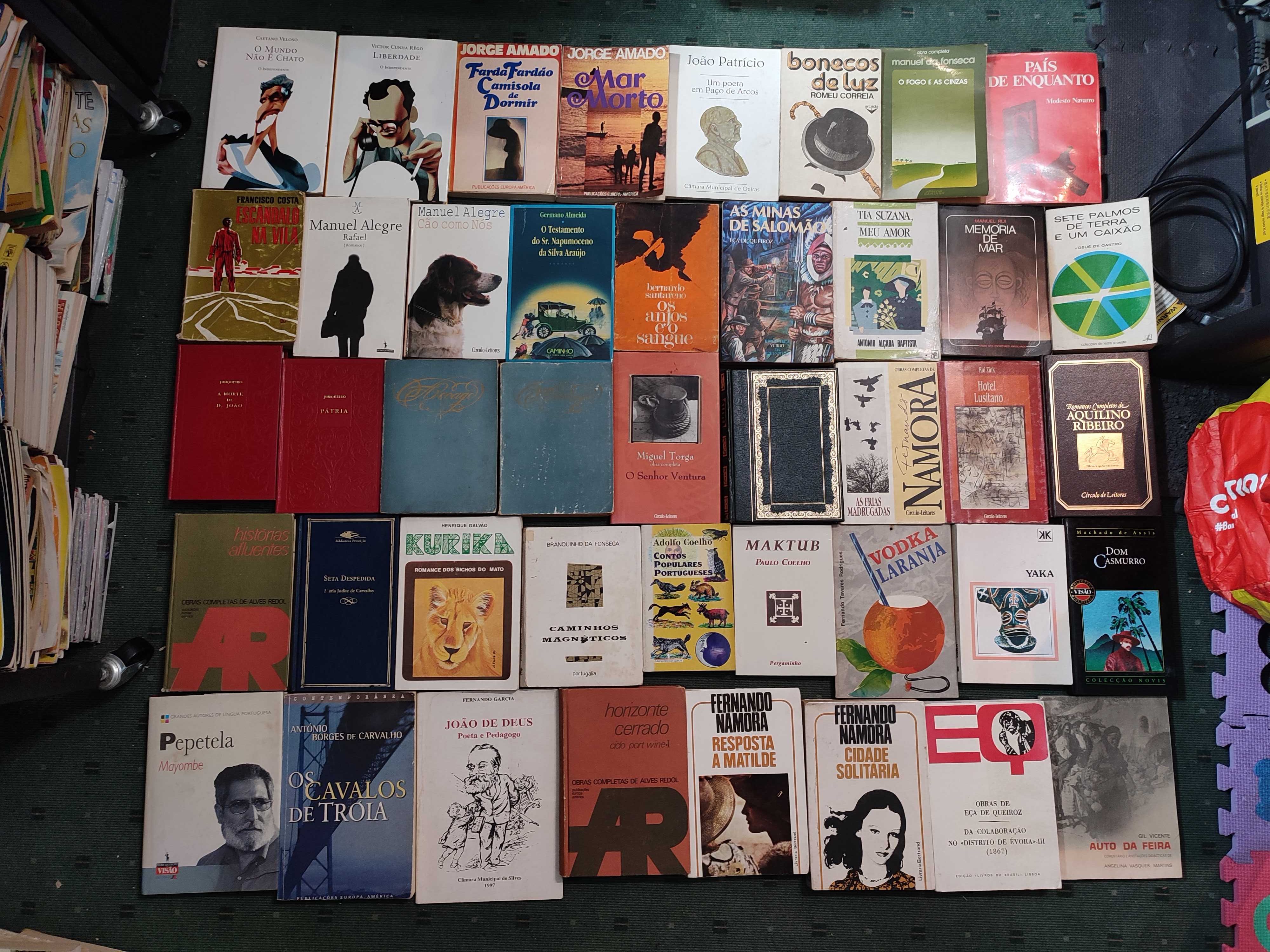 Grande Lote Livros Autores Portugueses e Lusófonos - cada 2 €