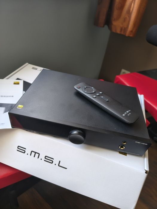 Wzmacniacz stereo DAC 2.1 S.M.S.L AS400 HDMI ARC BT LDAC 2x165W