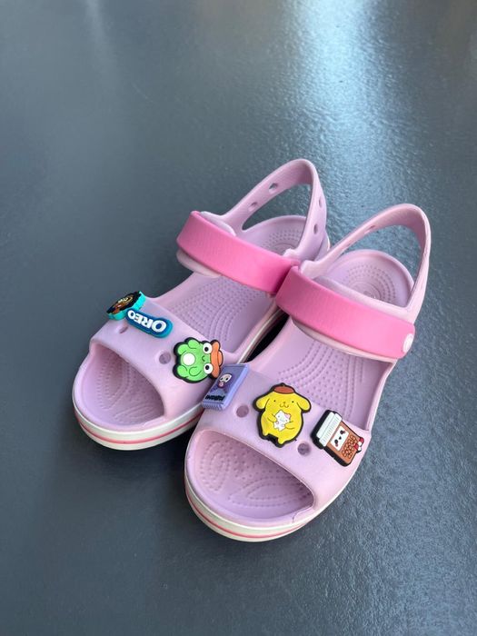 Sandaly Crocs J2 rozmiar 33-34 + przypinki Jibbitz !