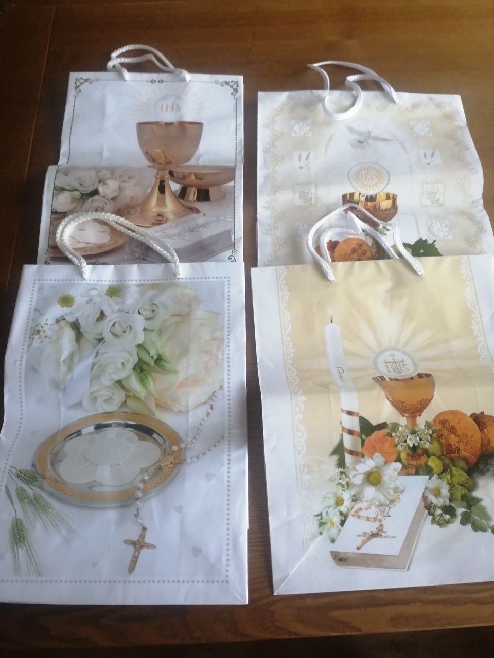 4 torebki papierowe prezentowe Pierwsza Komunia