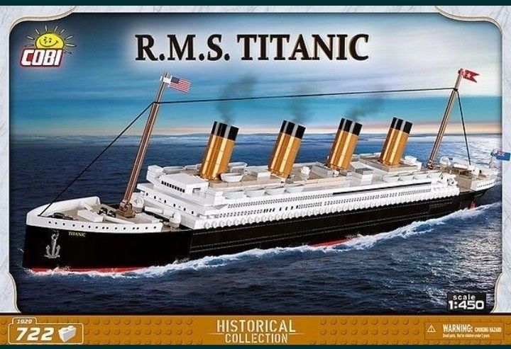 Klocki Cobi 1929 Statek R.M.S. TITANIC 722 Elementów