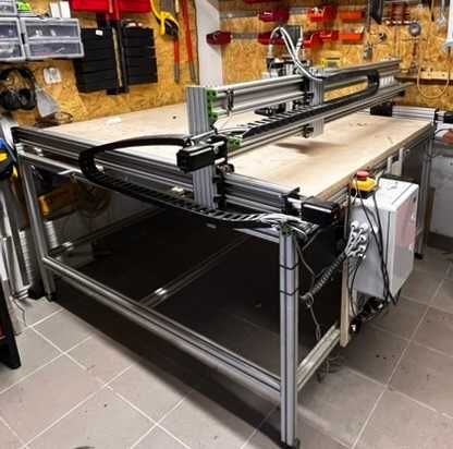 Frezarka LEAD CNC 1515 + laser PLH3D-6W-XF + stół aluminiowy