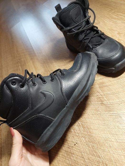 Черевики Nike Manoa Ltr. Ботинки найк 34р. Шкіряні чоботи найк.