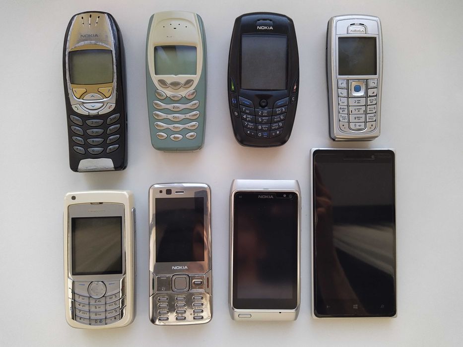 Nokia 3410, 6310, 6600, 6230, 6681, N82, N8, Lumia 830., iPad 4 16gb