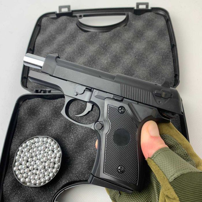 Металевий Пістолет іграшковий Беретта 6мм для дітей дитячий залізний