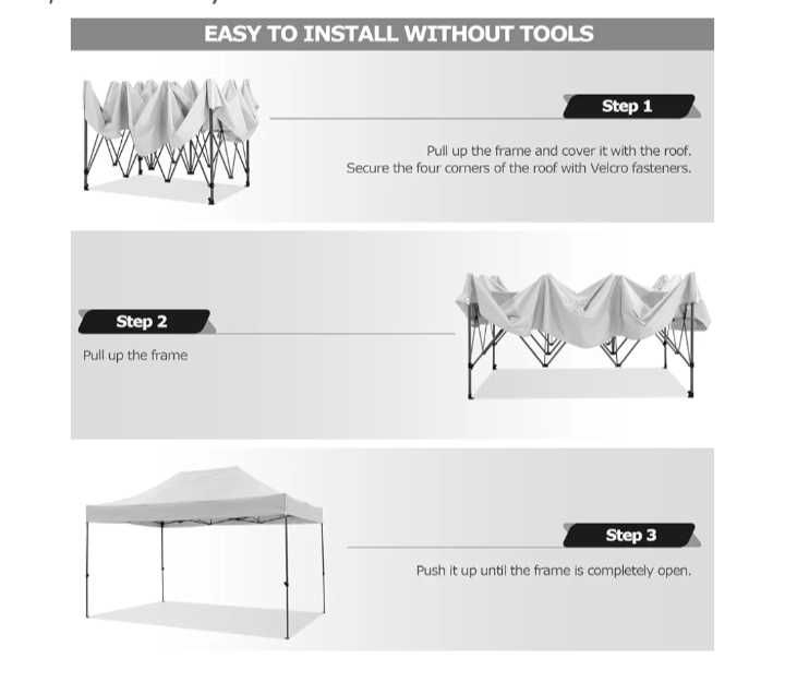 Tendas 3x3| 4.5x3 l tenda 6x3 | dobráveis l com/ sem laterais